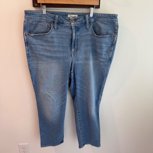 Madewell Denim - Madewell Stovepipe Jeans Womens 20W Medium Wash Straight Leg Denim